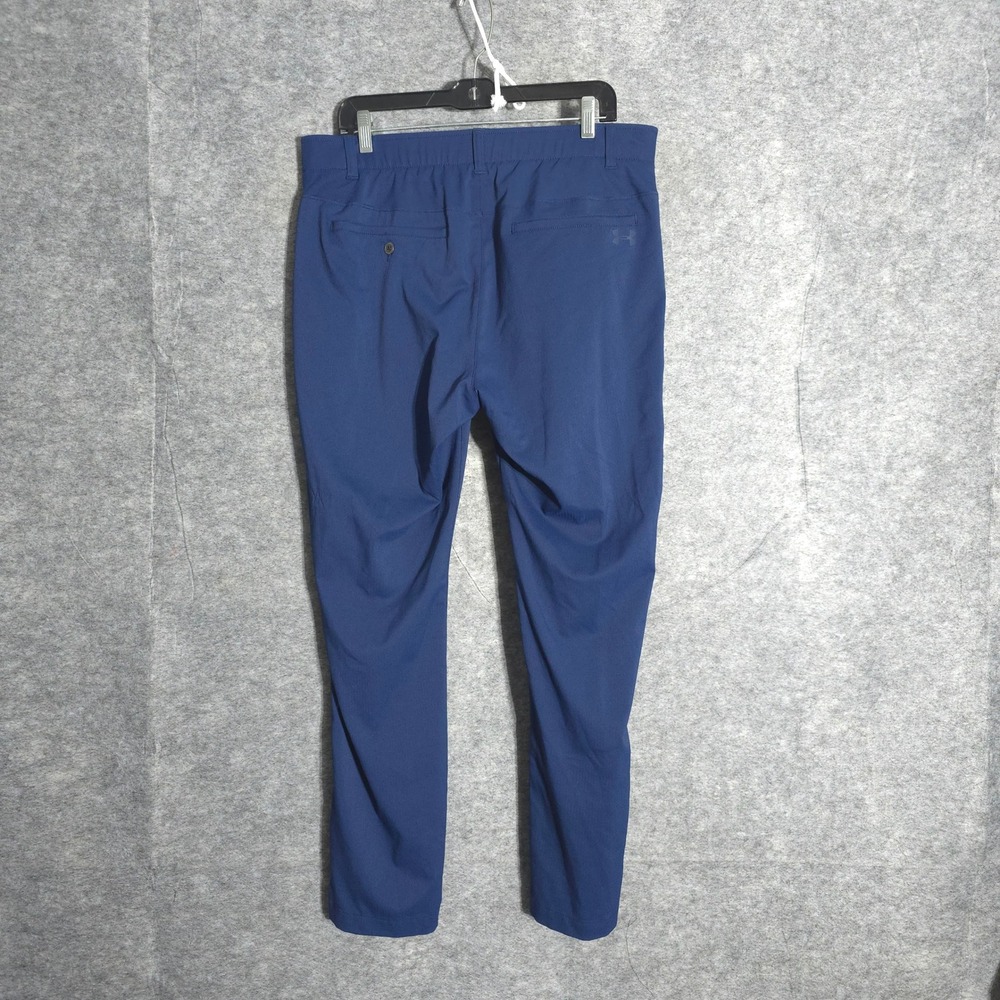 Under Armour Showdown Pant Mens 36x30 Blue Golf Tapered Stretch Performance UA